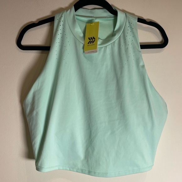 Target All in Motion Mint Light Support Crop Top / Tank XXL - Picture 2 of 5